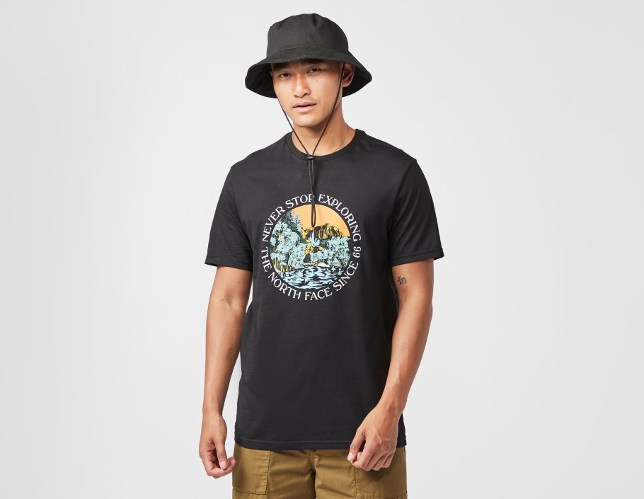 T-shirt Graphique Face Nord Noir