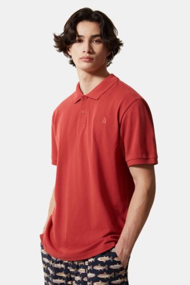 Polo Piqué The North Face Homme Rouge
