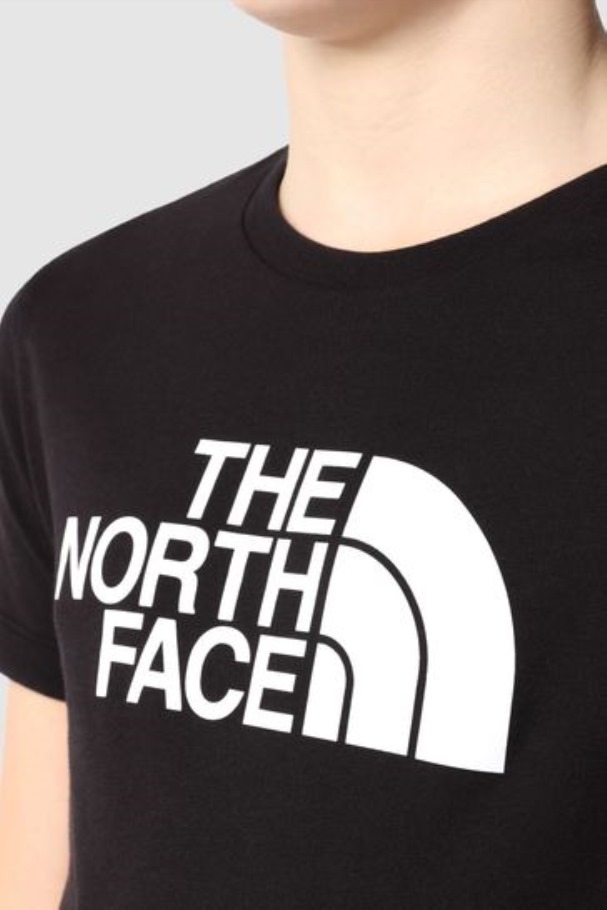 T-shirt Noir à Manches Courtes Pour Adolescents The North Face