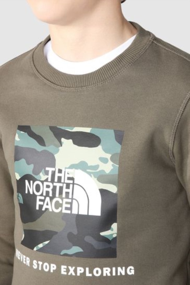 The North Face Teens Vert Camo Box Crew Sweat