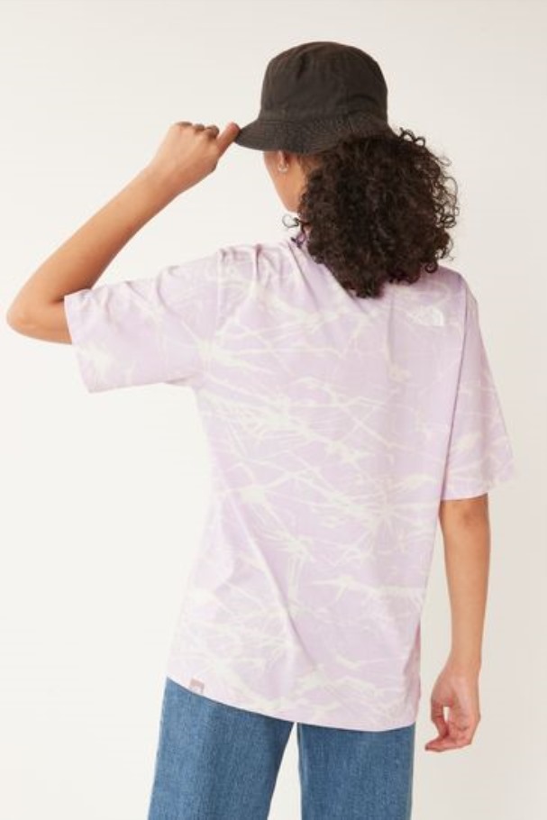 T-shirt Décontracté Simple Dôme Violet Lilas Pour Femmes De The North Face