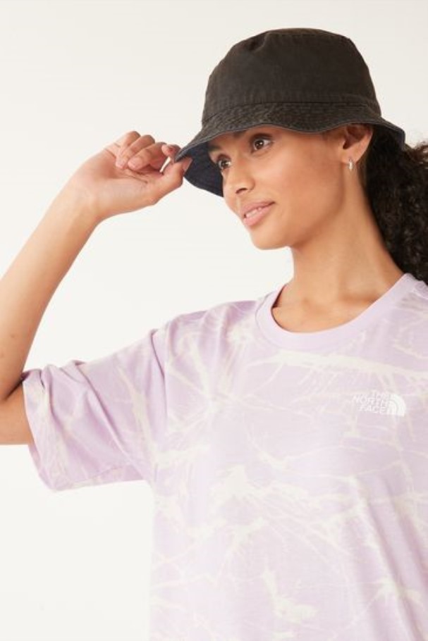 T-shirt Décontracté Simple Dôme Violet Lilas Pour Femmes De The North Face