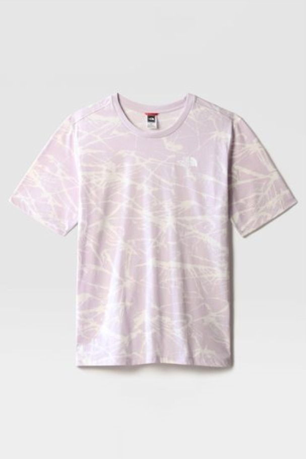 T-shirt Décontracté Simple Dôme Violet Lilas Pour Femmes De The North Face