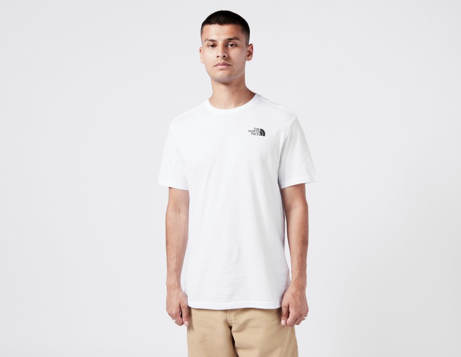 Box Rouge T-shirt Manche Courte Blanc The North Face