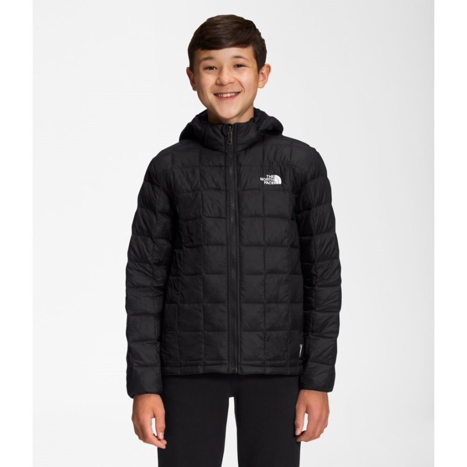 Veste à Capuche Thermoball Noire Pour Garçon The North Face