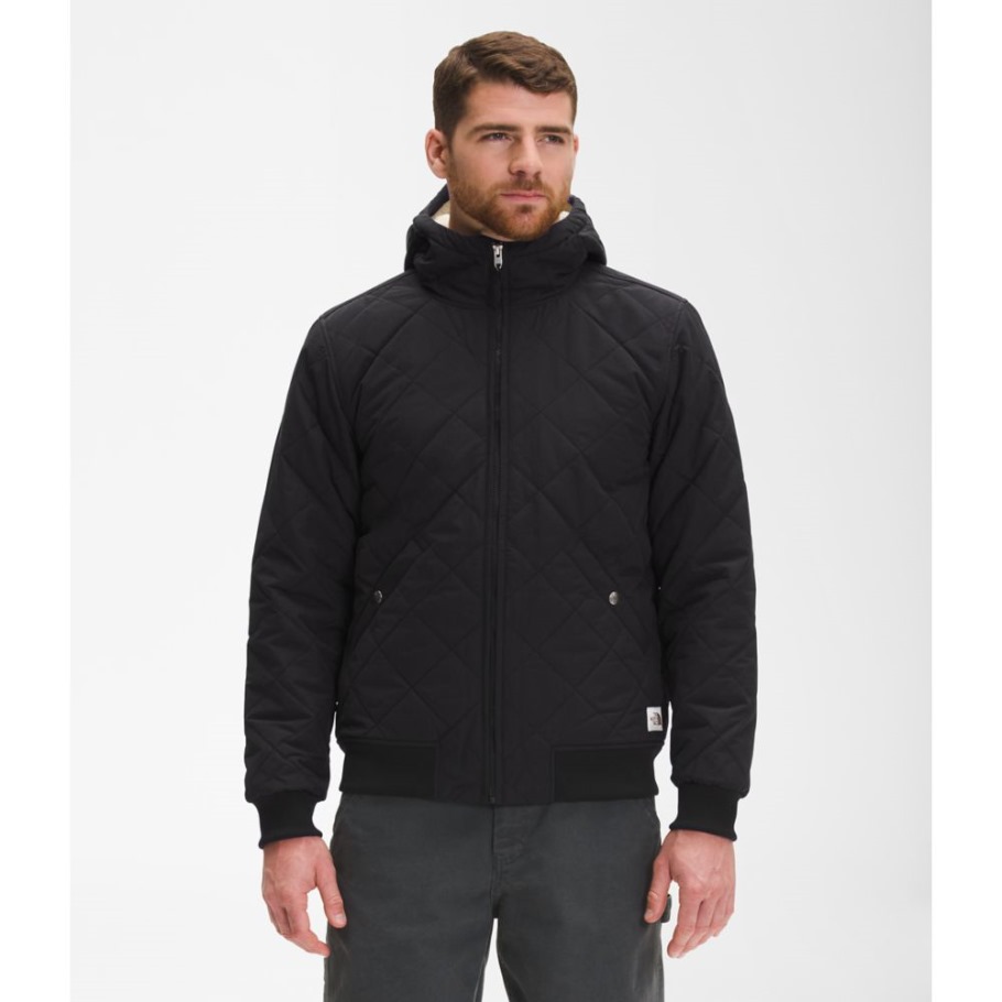 Sweat à Capuche Zippé Intégral Isolé Cuchillo Pour Hommes Noirs The North Face