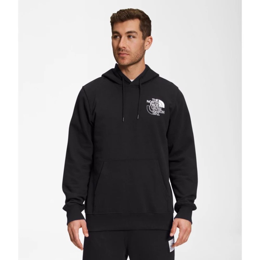 Sweat à Capuche Graphique Injection Homme Noir The North Face