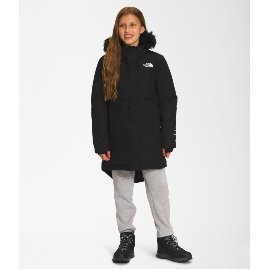 Noir The North Face Filles Arctic Parka Nouveau