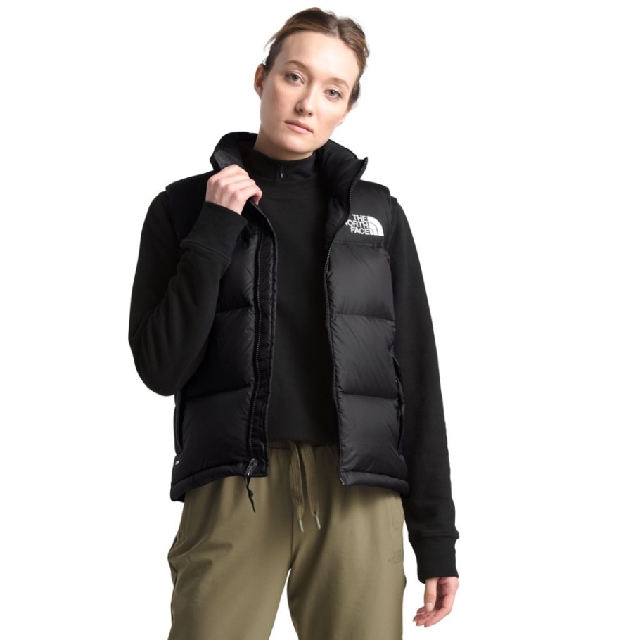 Femmes Noires 1996 Retro Nuptse Gilet La Face Nord