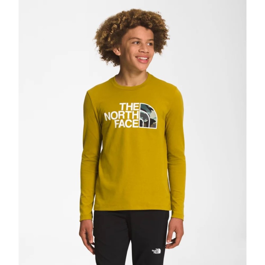 T-shirt Graphique à Manches Longues Pour Garçon The North Face Mineral Gold