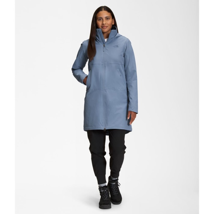Folk Blue Femmes Shelbe Raschel Parka Longueur Avec Capuche The North Face