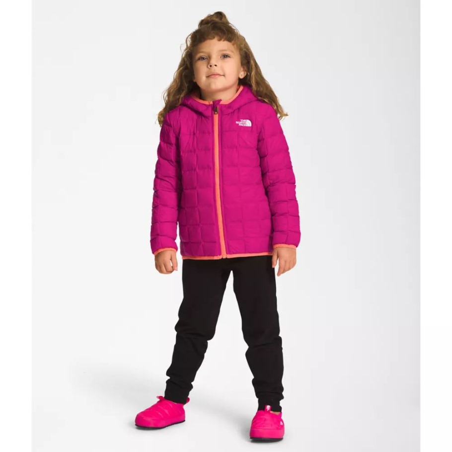 Veste à Capuche Thermoball Enfant Rose Fuschia The North Face