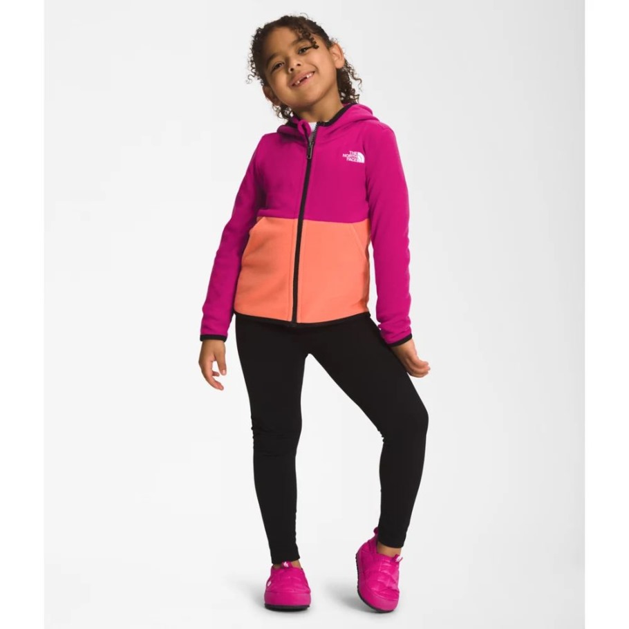 Sweat à Capuche Zippé The North Face Kids Glacier Rose Fuschia
