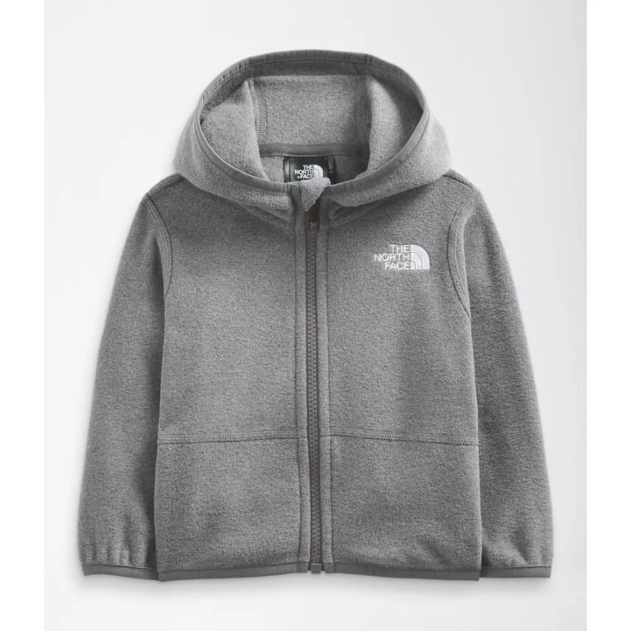 Sweat à Capuche Zippé Gris Bébé Glacier The North Face