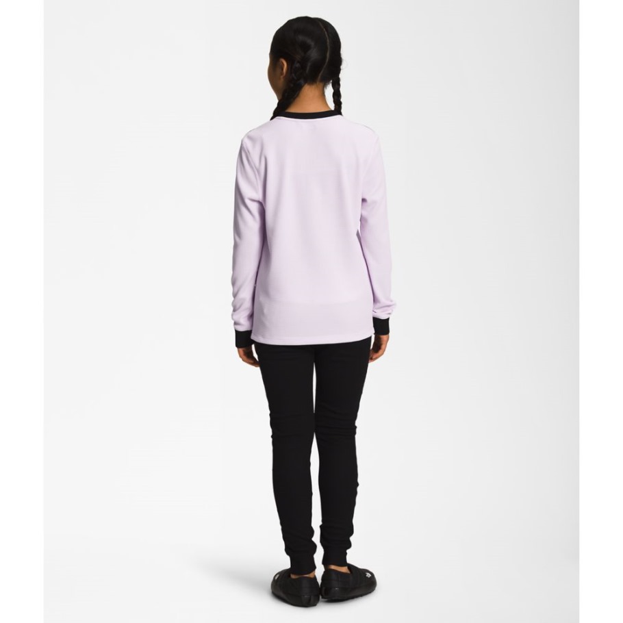 Ensemble De Couche De Base Gaufrée Pour Adolescents The North Face Brouillard Lavande
