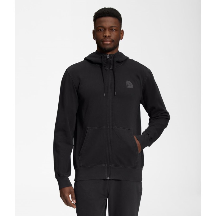 Sweat à Capuche Zippé Teint En Pièce Homme The North Face Noir