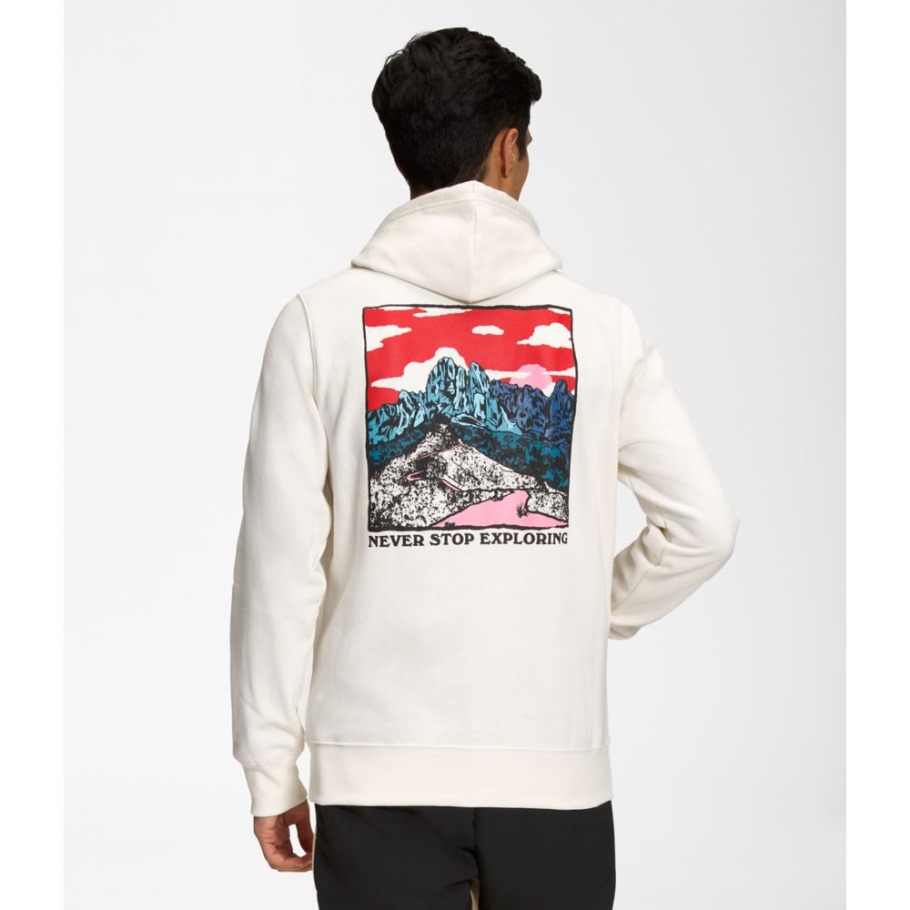 Sweat à Capuche Homme Graphique Injection Blanc The North Face