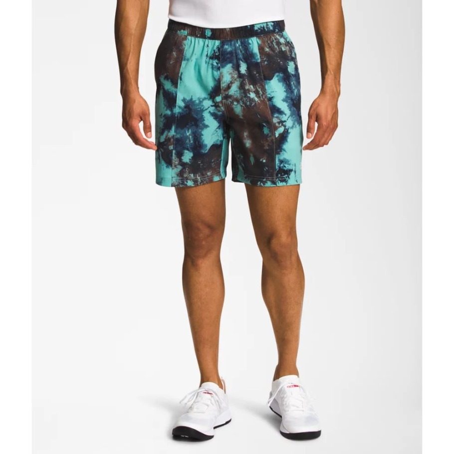 Men Printed Class V Pull On Shorts The North Face Wasabi Ice