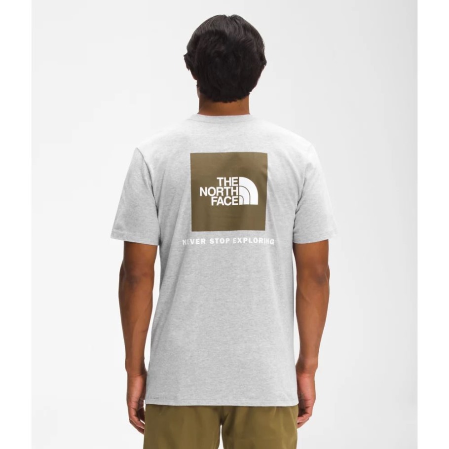 Hommes à Manches Courtes Box Nse Tee Gris The North Face