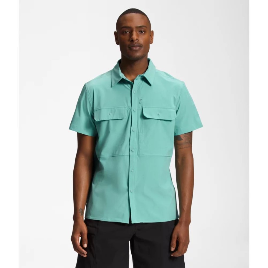 Chemise De Soleil à Manches Courtes Pour Hommes Sniktau The North Face Wasabi