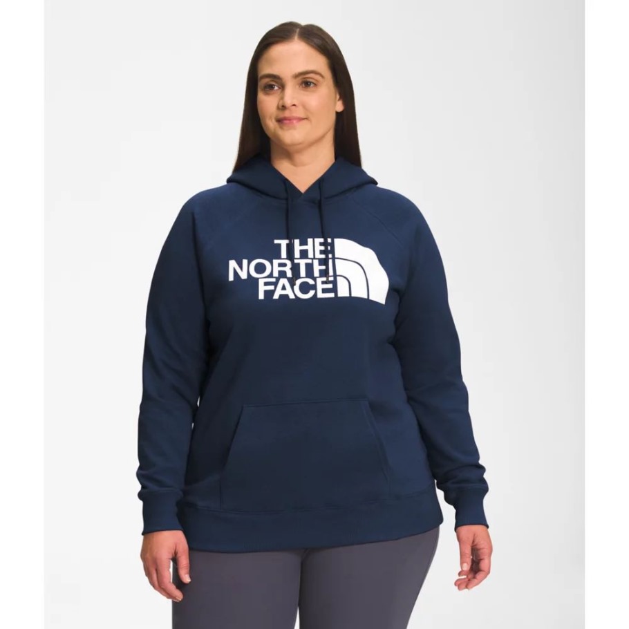 Sommet Bleu Marine The North Face Femmes Plus Pull à Capuche Demi-dôme