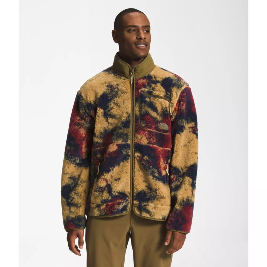 Bronzage Glace The North Face Men Jacquard Extreme Pile Full Zip Jacket