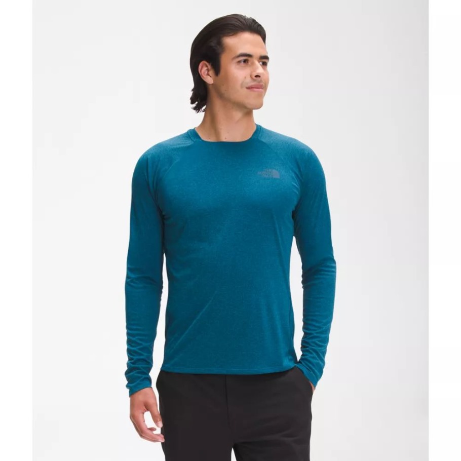 The North Face Banff Blue Men Big Pine Long Sleeve Crew
