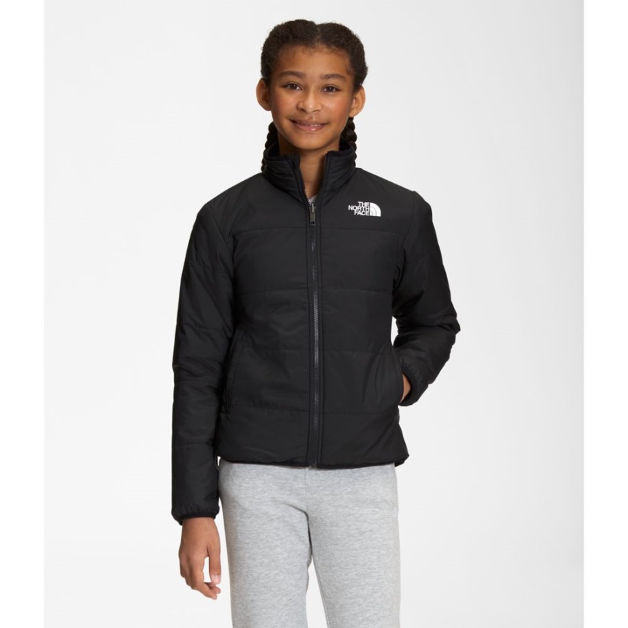 Veste Mossbud Réversible Pour Fille Noire The North Face