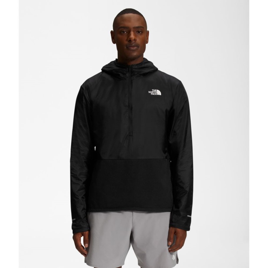 The North Face Hommes Noirs Zip Chaud D'hiver
