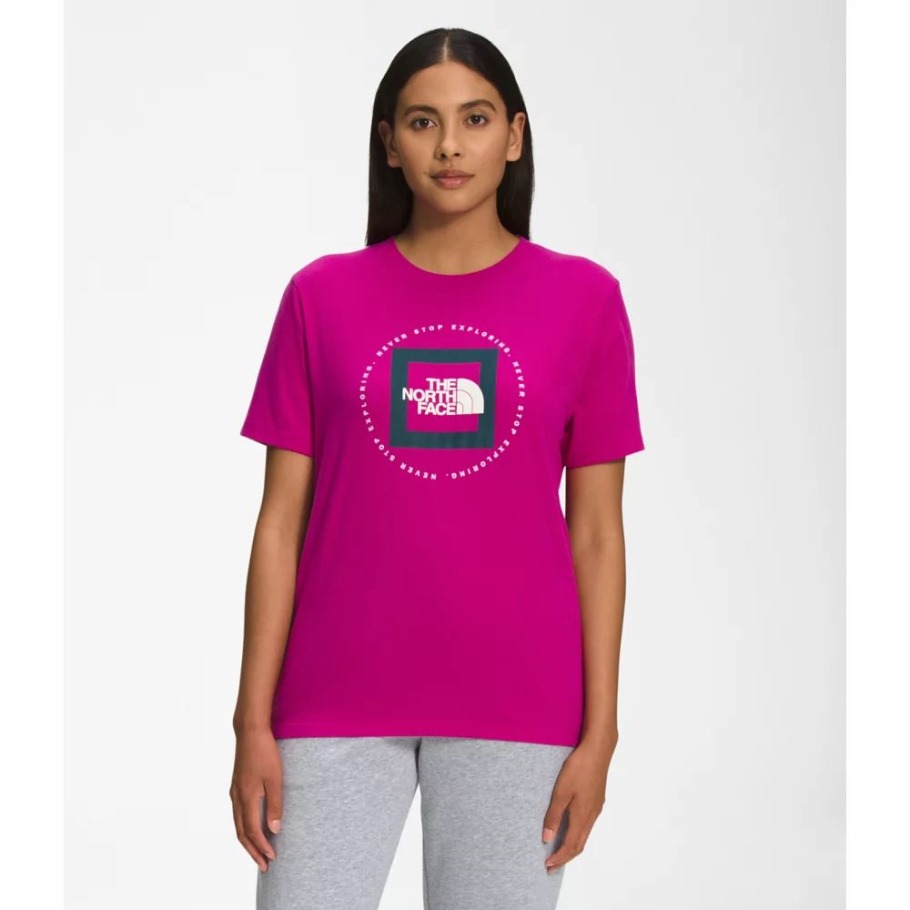 The North Face Fuschia Rose Femmes Manches Courtes Geo Nse Tee