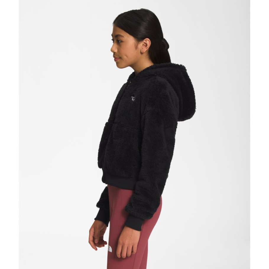 The North Face Girls Suave Oso Full Zip Hooded Jacket Noir