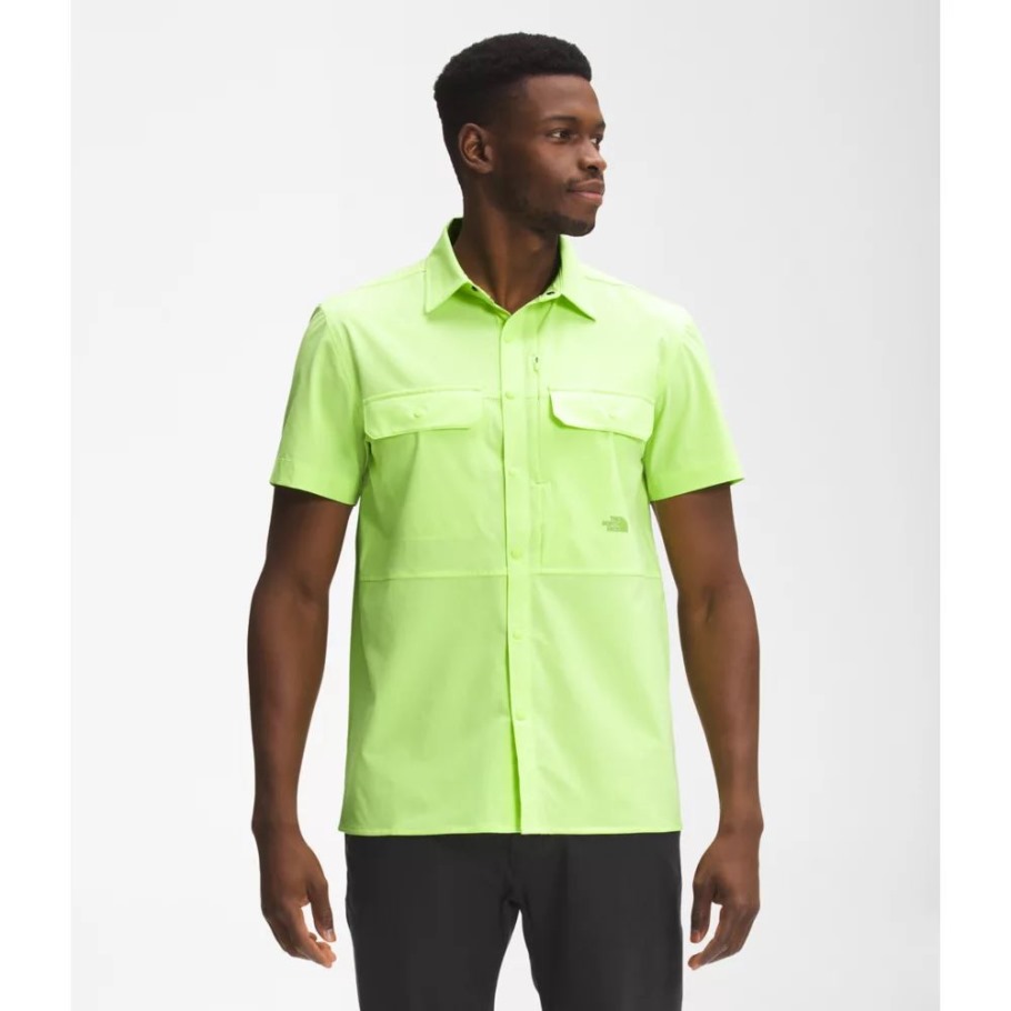The North Face Green Men Sniktau Chemise De Soleil à Manches Courtes
