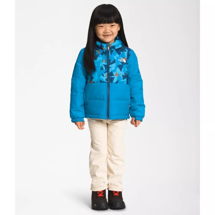 The North Face Kids Reversible Mount Chimbo Full Zip Hooded Jacket Blue
