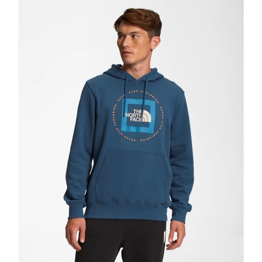 The North Face Hommes Geo Nse Sweat à Capuche Bleu Ombragé