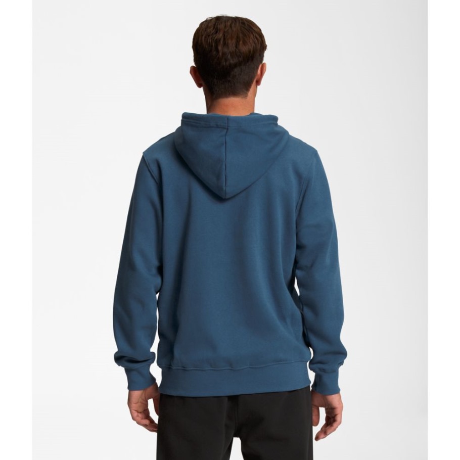 The North Face Hommes Geo Nse Sweat à Capuche Bleu Ombragé