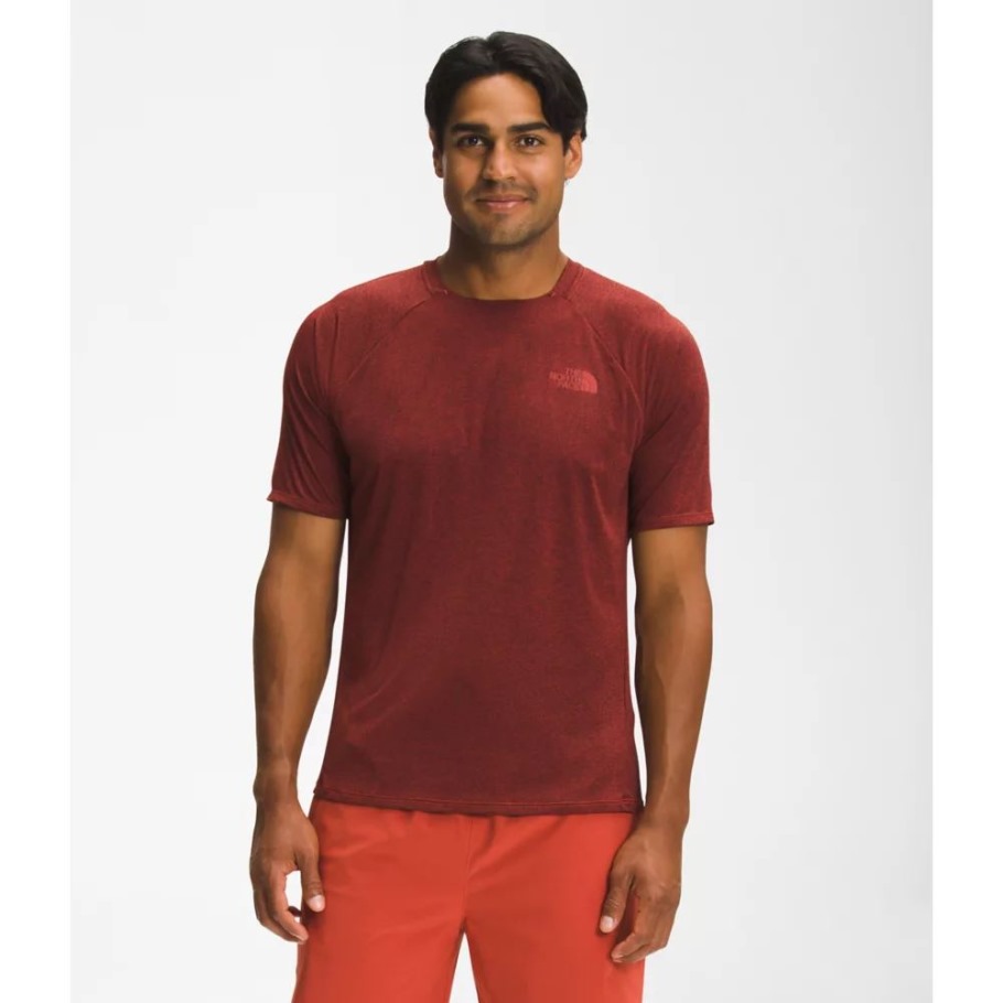 The North Face Épice Rouge Hommes Big Pine Équipage À Manches Courtes