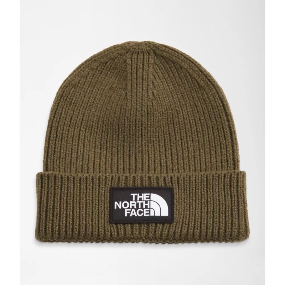 The North Face Tnf Logo Box Bonnet à Revers Olive Militaire