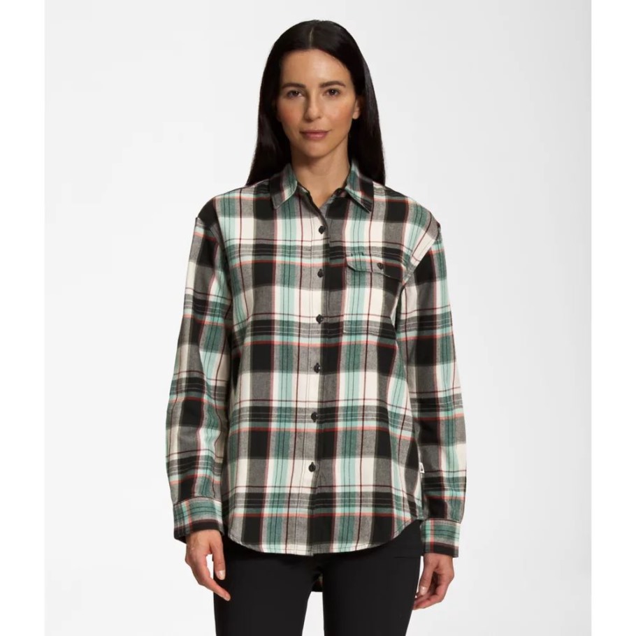 Chemise à Manches Longues Berkeley Pour Femmes Larges Blanches The North Face