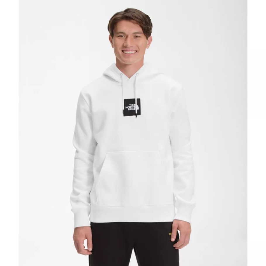 The North Face White Men Heavyweight Box Pull à Capuche