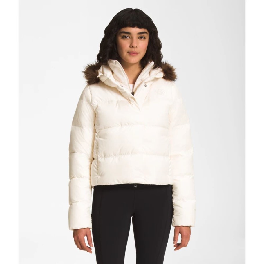 The North Face Femme New Dealio Doudoune Courte Blanc