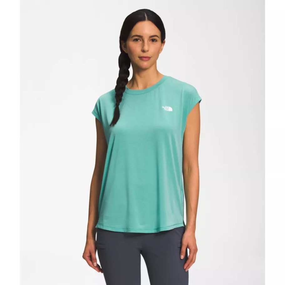 The North Face Femmes Errer Slitback Manches Courtes Wasabi