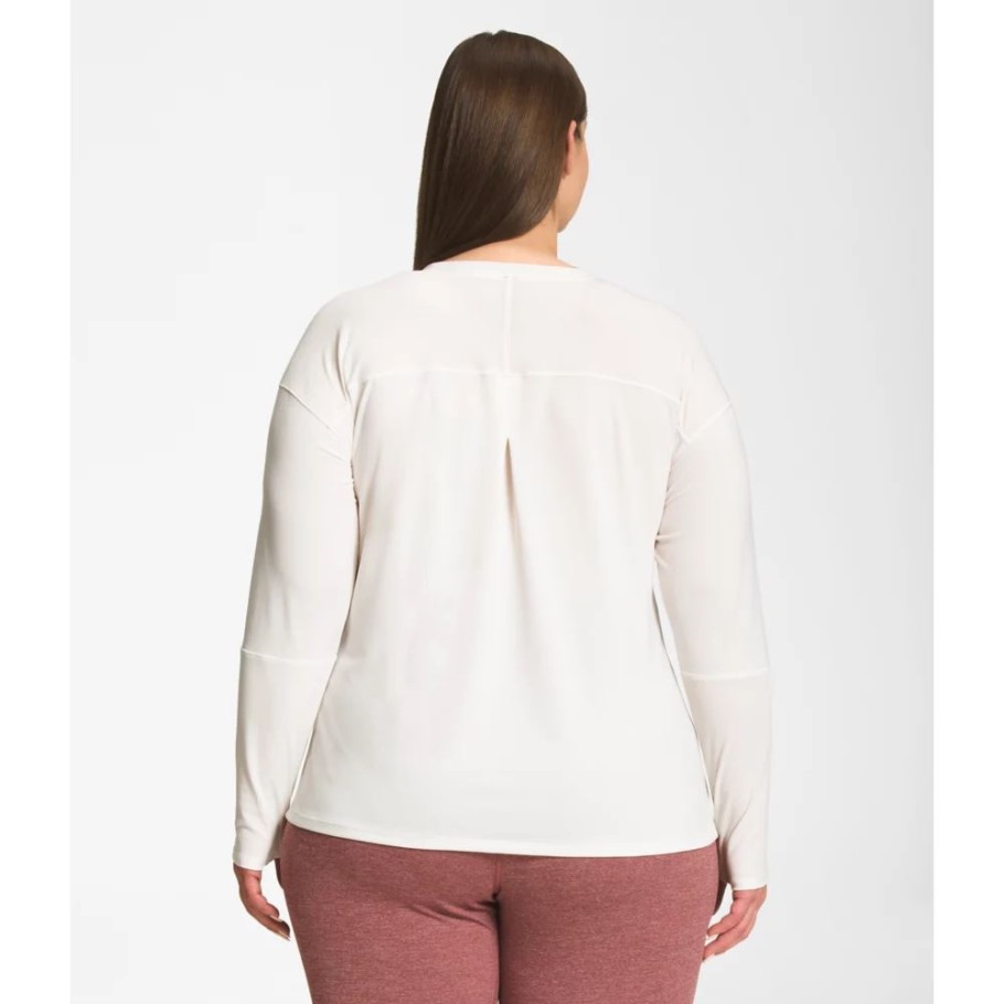 Manches Longues Femme The North Face Plus Dawndream Blanc