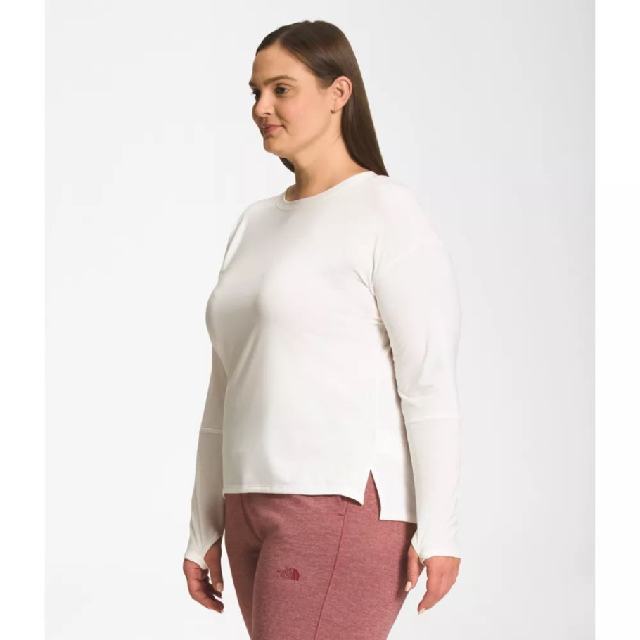 Manches Longues Femme The North Face Plus Dawndream Blanc