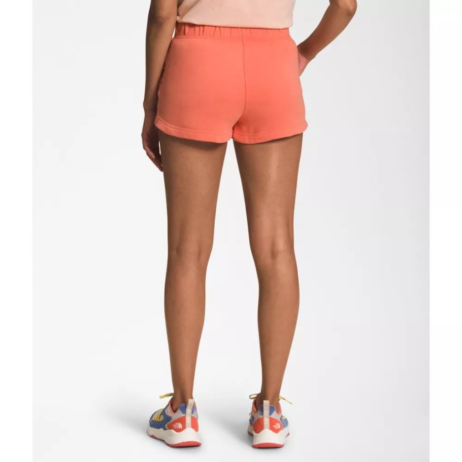 Short Femme Half Dome Logo 3 The North Face Coral Sunrise