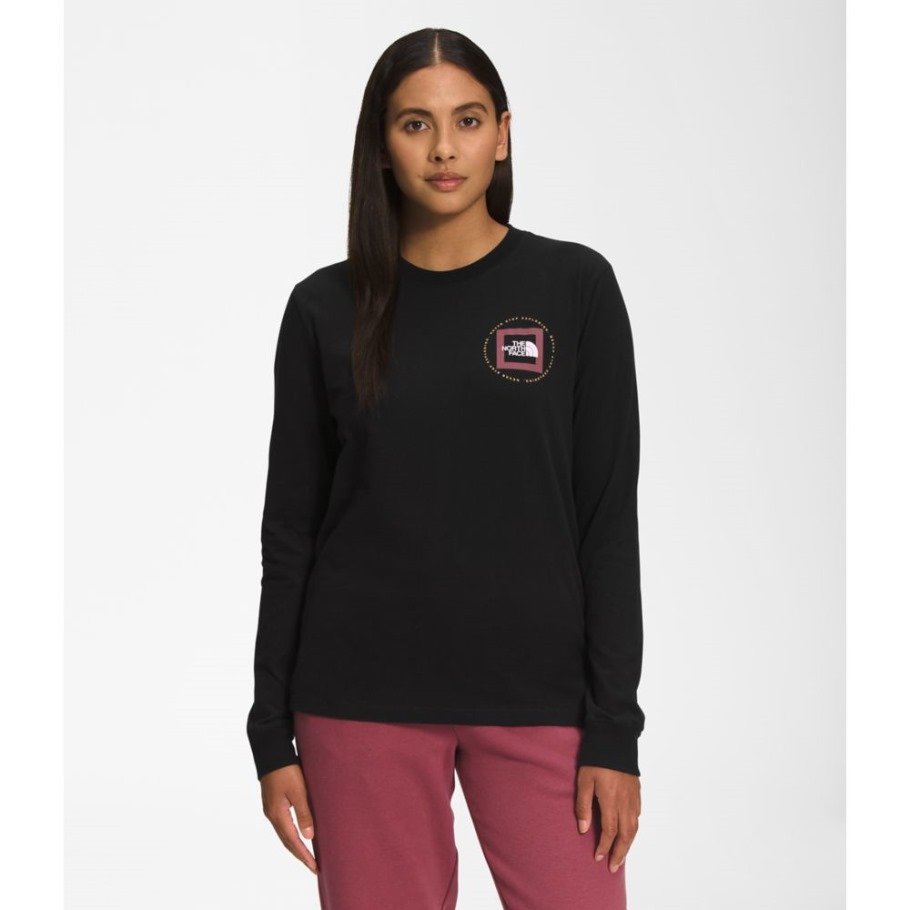 Tee Shirt Geo Nse Femme Manche Longue Noir The North Face