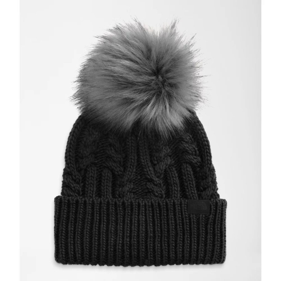 Bonnet Femme Oh Mega Fur Pom The North Face Noir