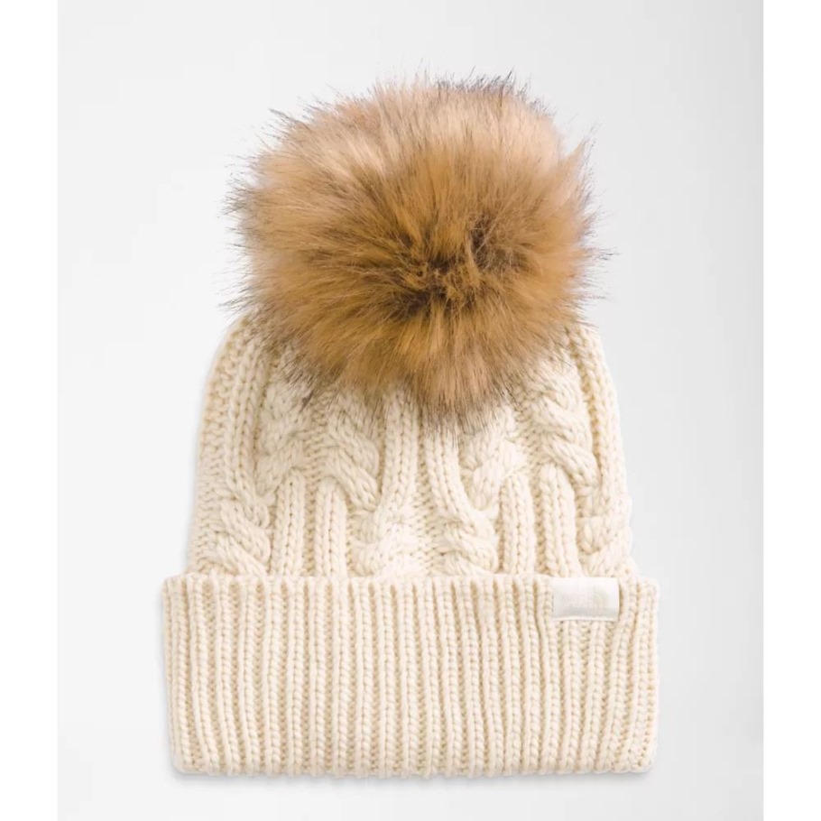 Bonnet Oh Mega Fur Pom Blanc Femme The North Face