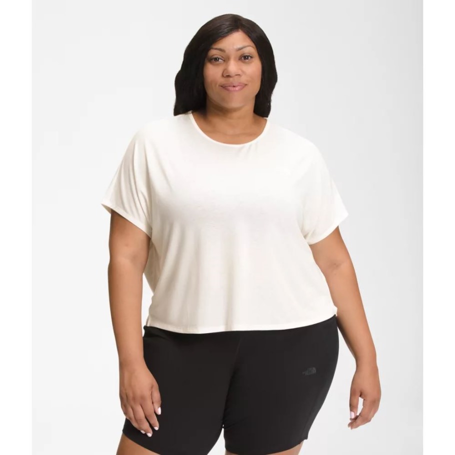 Femme Plus Wander Crossback Manches Courtes Blanc The North Face