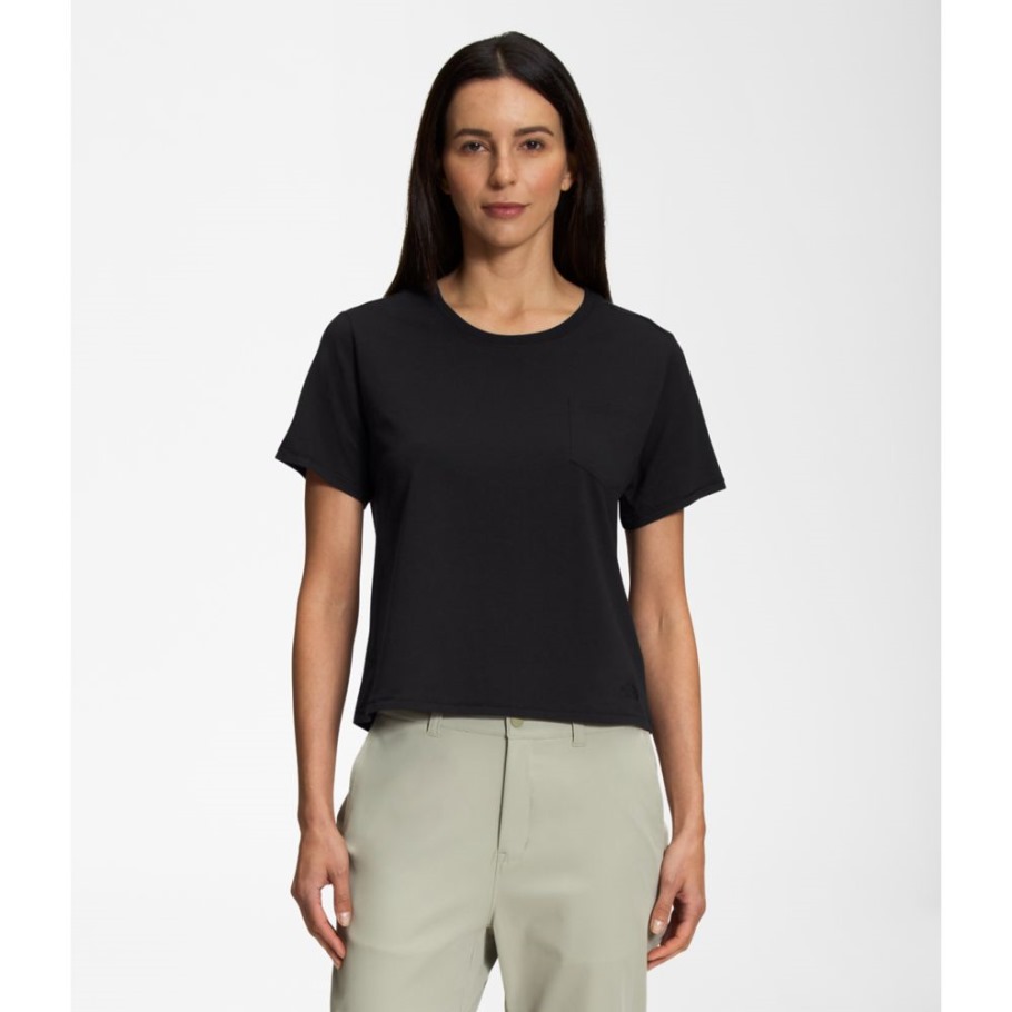 Tee Shirt Femme Terrain S/s Pocket Noir The North Face