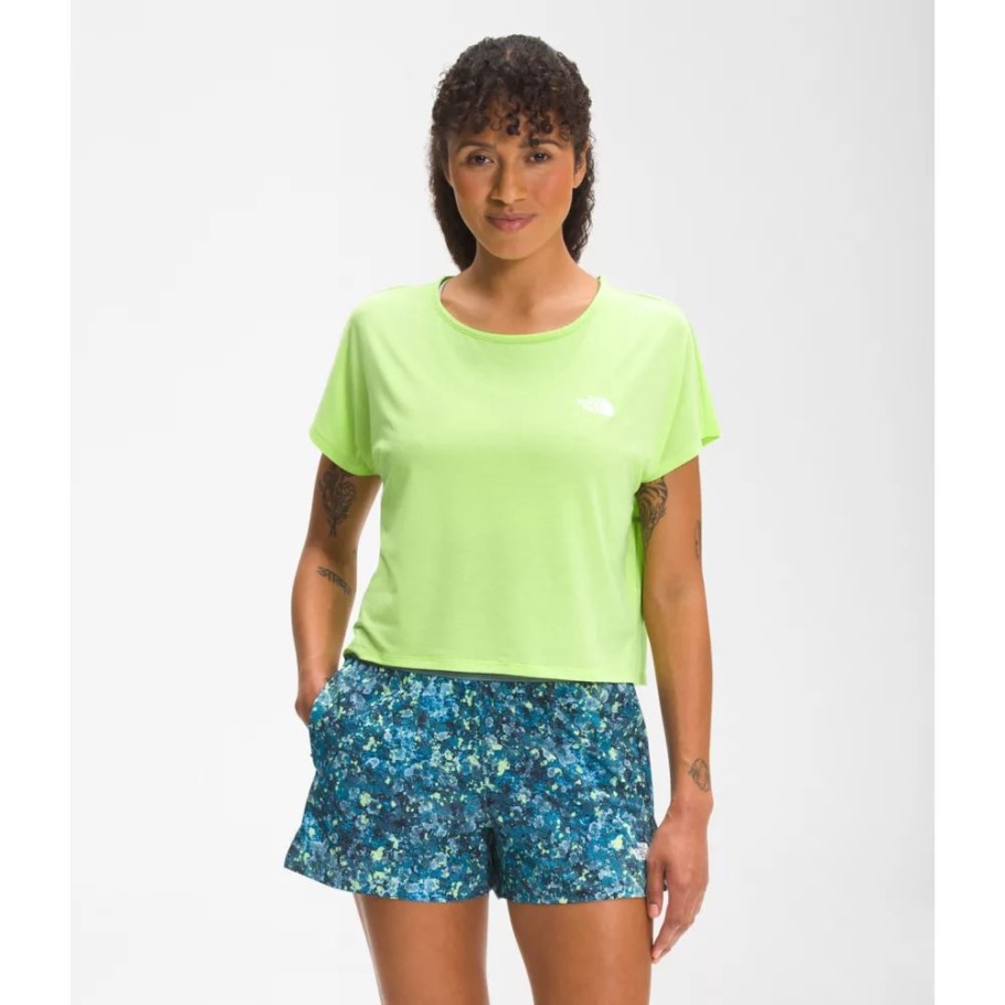 Femme Wander Crossback Manches Courtes The North Face Vert
